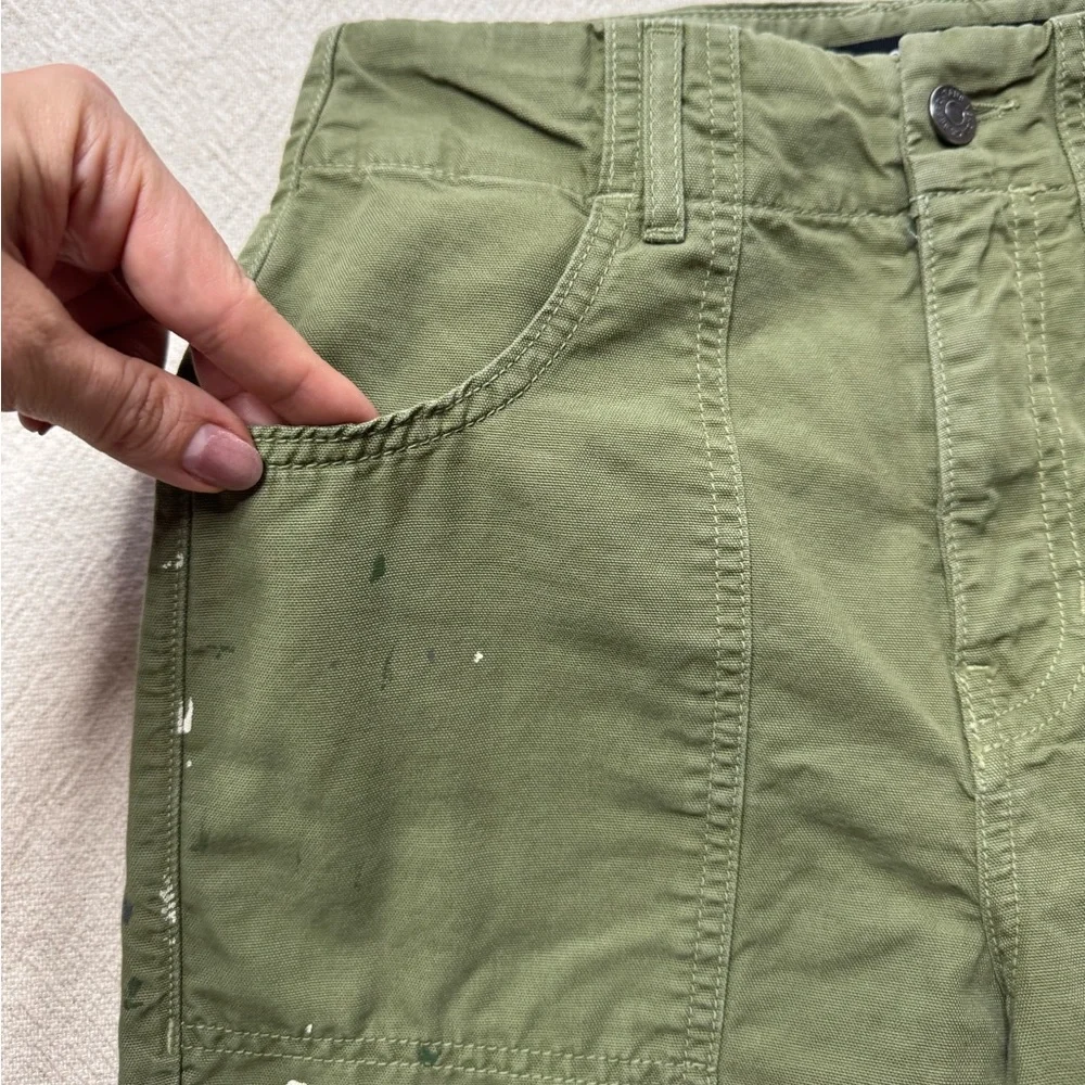 Veronica Beard Arya Jeans Paint Splash Clover Oliver Green Crop 25 - Picture 5 of 10